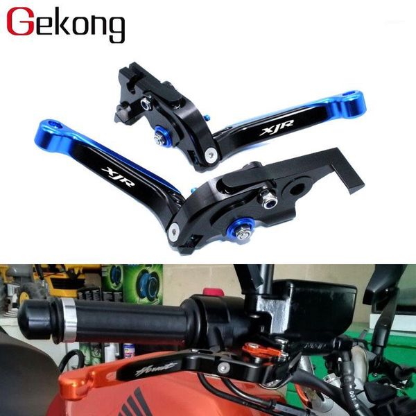 

motorcycle brakes for xjr 1300 xjr1300 racer 2004-2021 accessories folding extendable brake clutch levers logo xjr1
