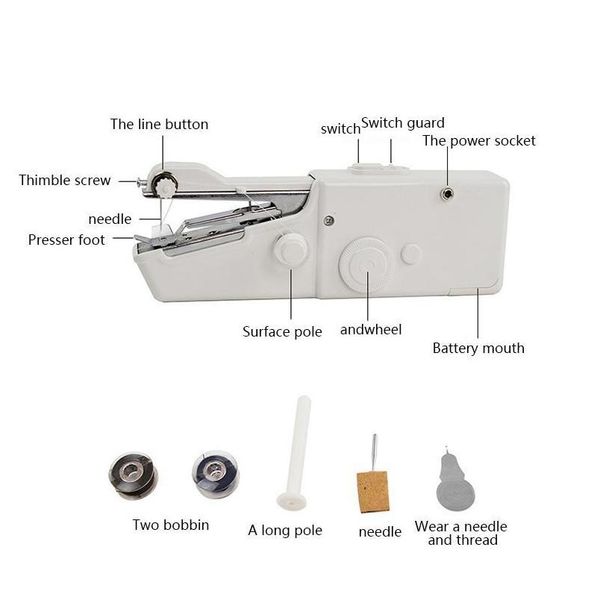 

selling portable mini manual sewing machine, multifunctional fast and convenient needle and thread sewing cordl qylwta lipper