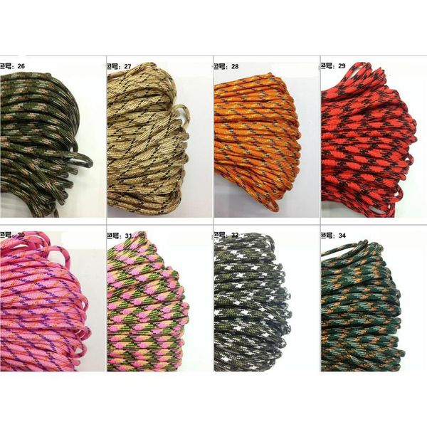 

100meter paracord 550 paracord parachute cord lanyard rope mil spec type iii 7strand climbing camping survival e jllrtc