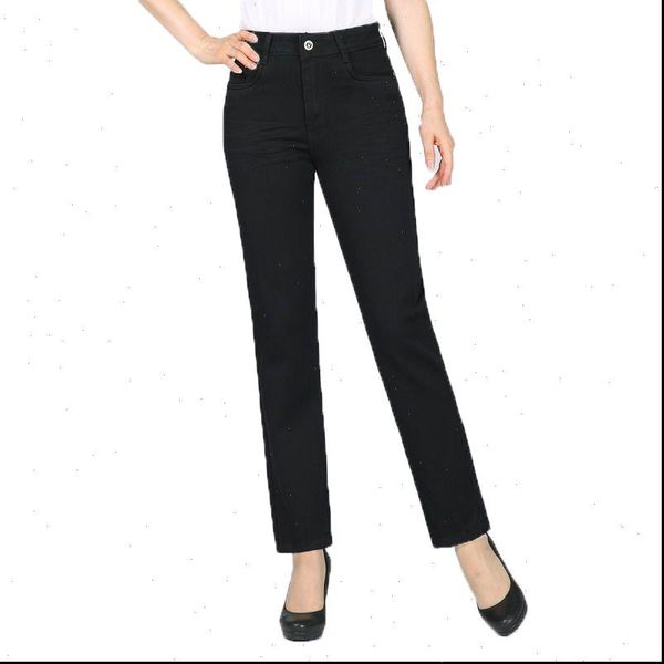 

women black jeans pants denim straight trousers zipper fly pantalones mujer spring autumn plus size denim trousers jeans pant, Black;white