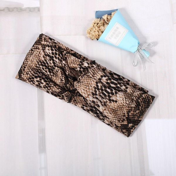 

fashion twist cross headband snake print hairband women elastic sport headband girls knotted hair tie turban hair accessories q sqcnkg