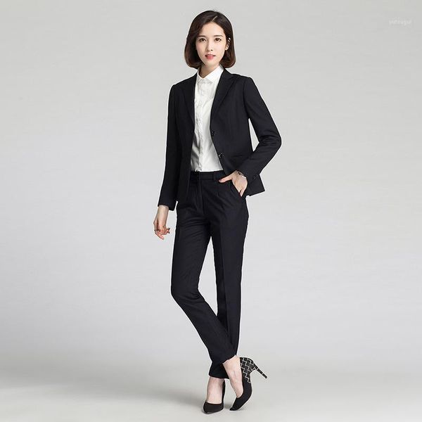 

professional navy blue suit, female business suit suit, insurance car company bank work suit customization1, White