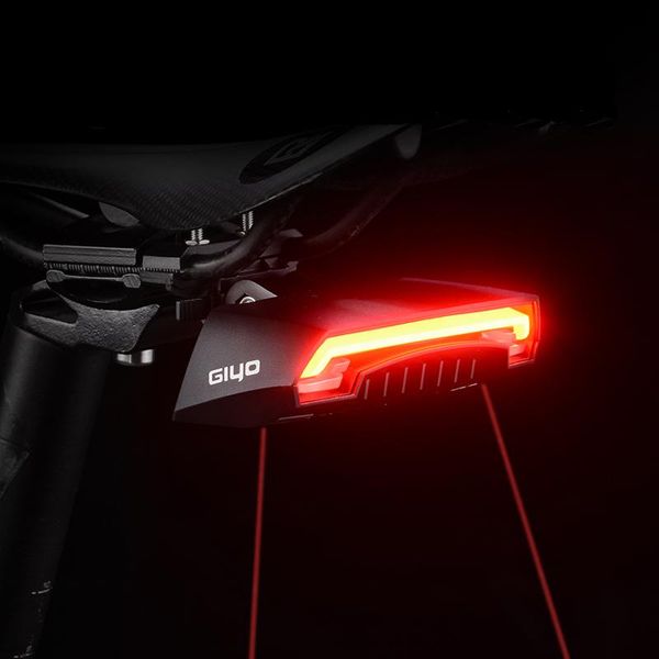 

bike lights giyo bicycle light led usb rechargeable taillight warning rear smart wireless remote control turn signal