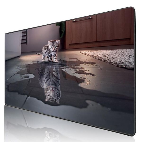 

xgz animal cute cat game mouse pad player accessories computer notebook keyboard desk mat large mouse pad gaming desk