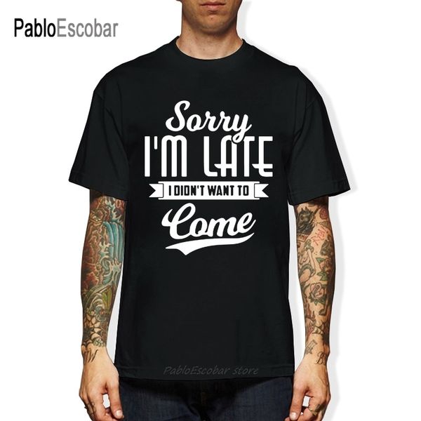

sorry i am late i didn't want to come letters print men casual cotton s hoodie designers t shirts sweatshirt