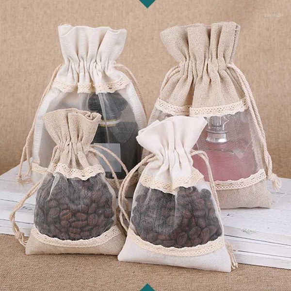 

1pc storage pouches dust-proof cloth spice bag jewelry sundries organizer small drawstring bags wedding party gift packaging bag1