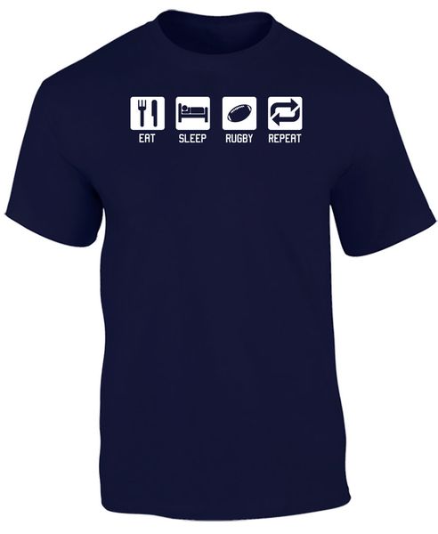 

спорт 2019 лето мужчины высокого качества тенниска rugbyer eat sleep repeat тройники англия 6 наций homme тенниски