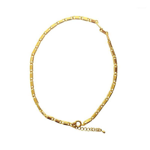 

2020 new plating fashion lock necklace european style1, Golden;silver