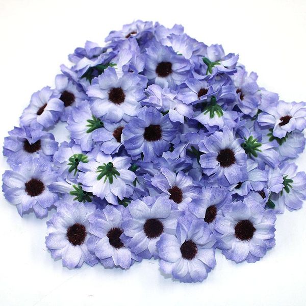 

50 pices de 4 cm multicolore marguerite fleur tte mini soie fleurs artificielles pour bricolage dcoration de la maison b bbyqwp