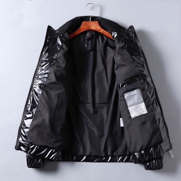 

2021 mens winter down jacket puffer jacket hooded thick coat jacket men down jackets men women couples parka winter coat, Black