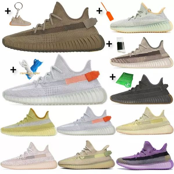 

2020 высочайшее качество kanye v2 мужчины женщины беговые обувь west yeeeeeeeezy marsh synth haft свет lundmark triple белые кроссовки трене