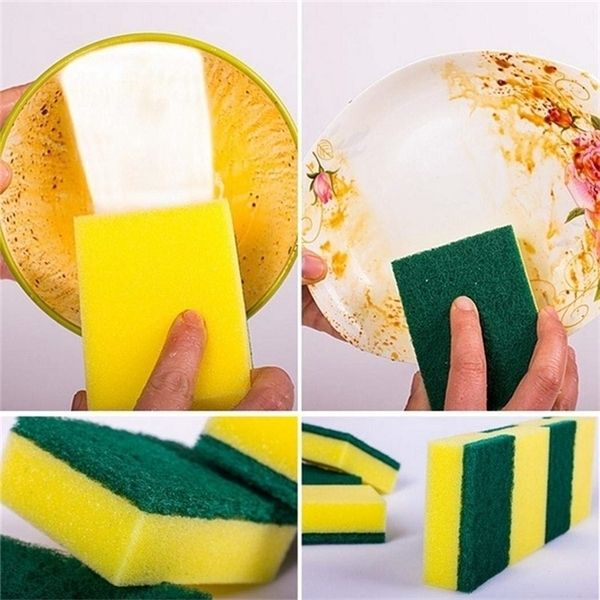 

a-multi-use heavy duty scrub extra thin magic cleaning sponges eraser sponge for kitchen bathroom furniture leather car & steel