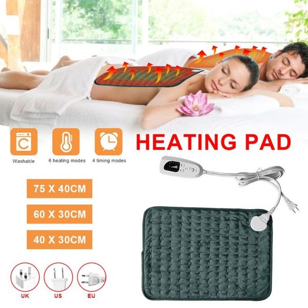 

blankets electric heating pad blanket timer physiotherapy for shoulder neck back spine leg pain relief winter warm 3 size