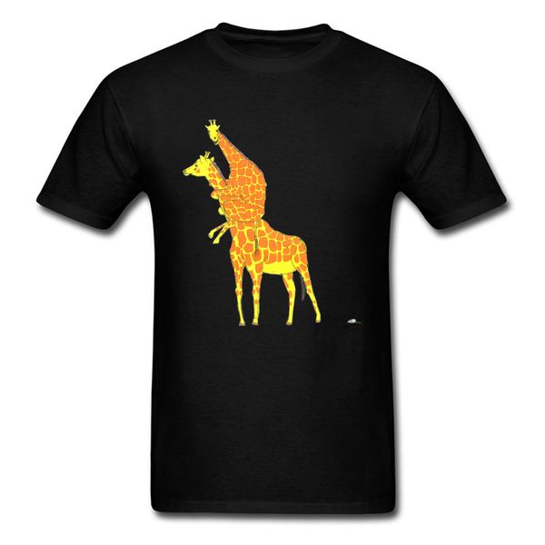 

t funny black xxl giraffe scared of the little mouse cartoon tees clothes drop shipping sport hooded sweatshirt hoodie t shirt