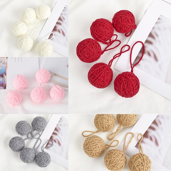 

ib0x8 material new decorative christmas wool winding christmas tree decorative pendant handmade diy 2019 pendant fur ball diy fur ball unilc