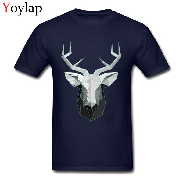 

geometry polygon deer white t shirt for men christmas elk animal 3d printing hipster vintage tee shirts sport hooded sweatshirt hoodie