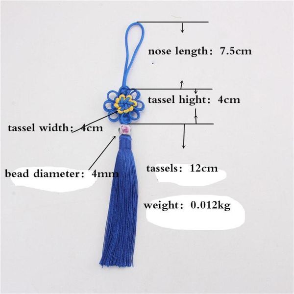 

12pcs lot chinese knot tassel silk fringe bangs flower tassel trim decorative tassels for curtains home decoration accessories h qylrrs