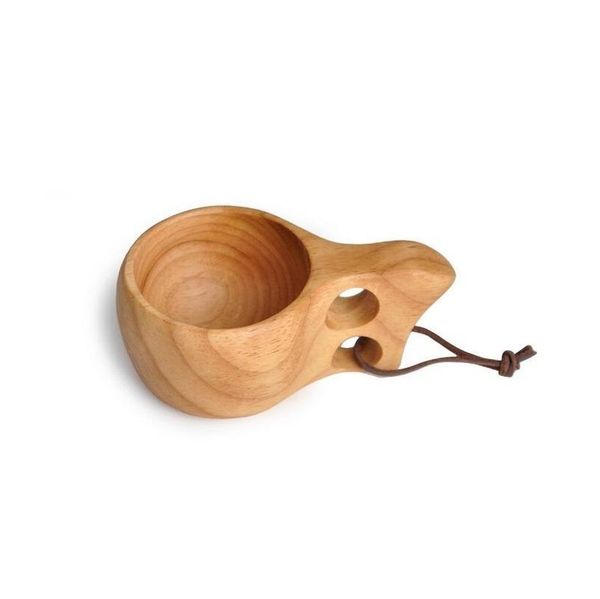 

60pcs/lot kuksa cup new finland handmade portable wooden cup for coffee milk water m jllqnh bdebag