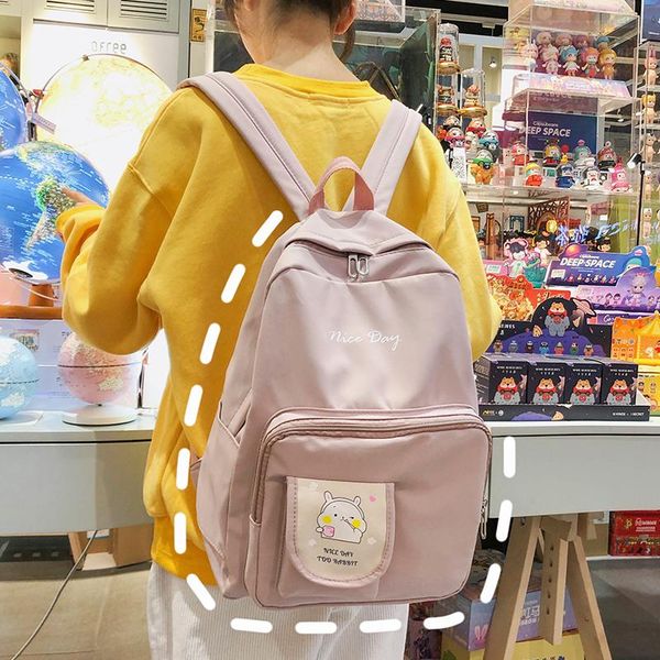 

2020 new schoolbag backpack women backpack small fresh & nylon width 30cm height 41cm thickness 11cm