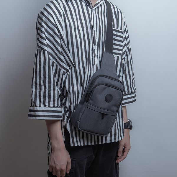 

new street fashion men's chest bag leisure bags youth multifunctional shoulder bag outdoor backpack ing
