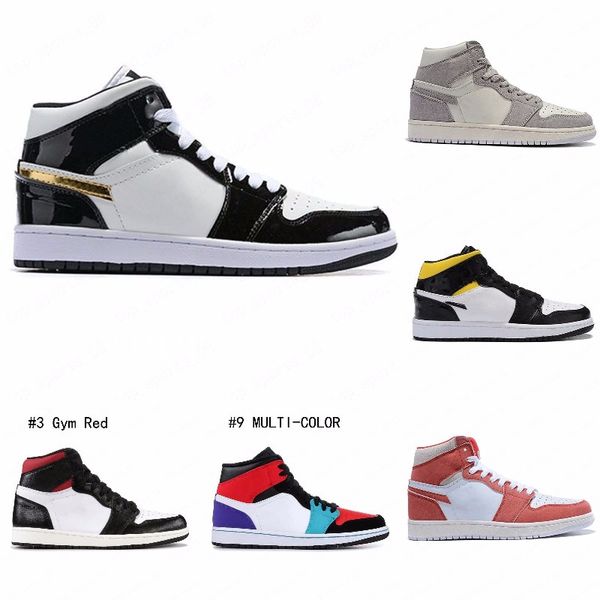 

новые ботинки баскетбола jumpman 1 1s og high pine зеленый черный суд фиолетовый royal бред toe nc obsidian unc игра баскетбол кроссовки j #