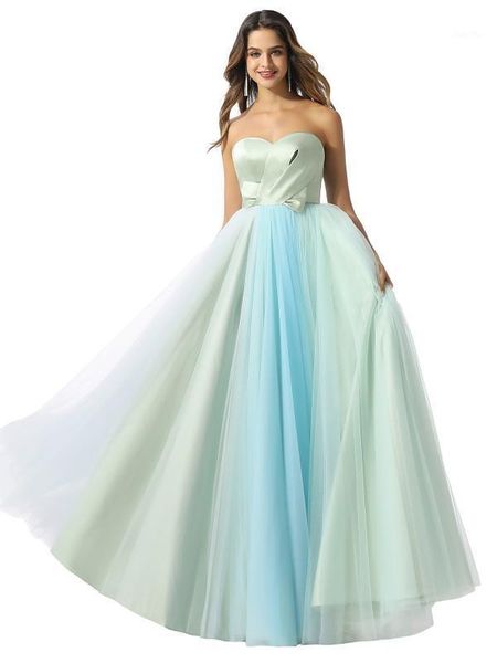 

dressv celadon strapless prom dress pleats sweetheart neck a line simple zipper up floor length evening party gown prom dresses1, White;black