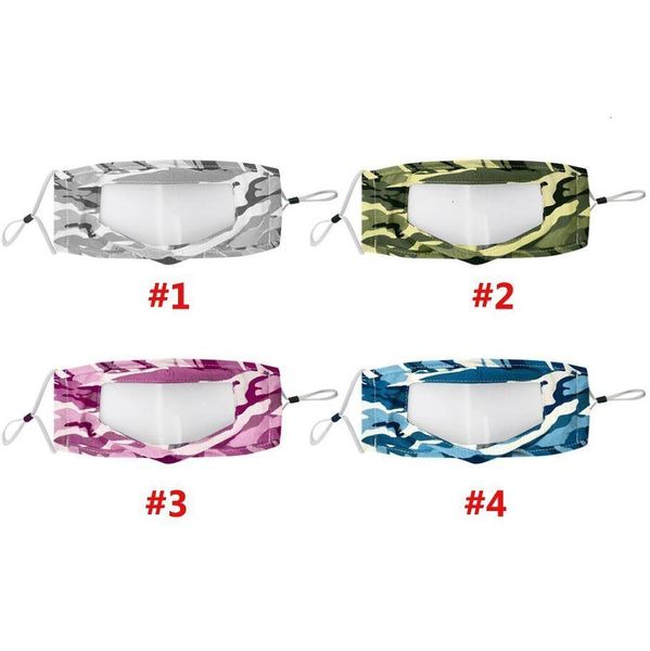 

washable cover anti dust reusable face fashion mask with clear pvc window adults deaf hard of hearing people elasticity l39t