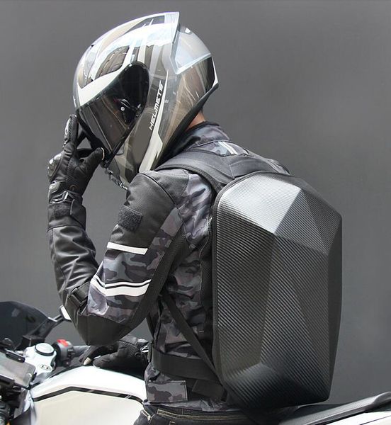 

motorcycle riding backpack shoulder knight motorcycle bag male motorcycle brigade hard shell helmet bag carbon fiber