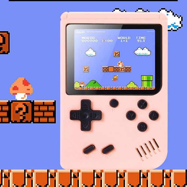 

retro portable mini handheld game console 8-bit 3.0 inch color lcd kids color game player built-in 800 games pocket console