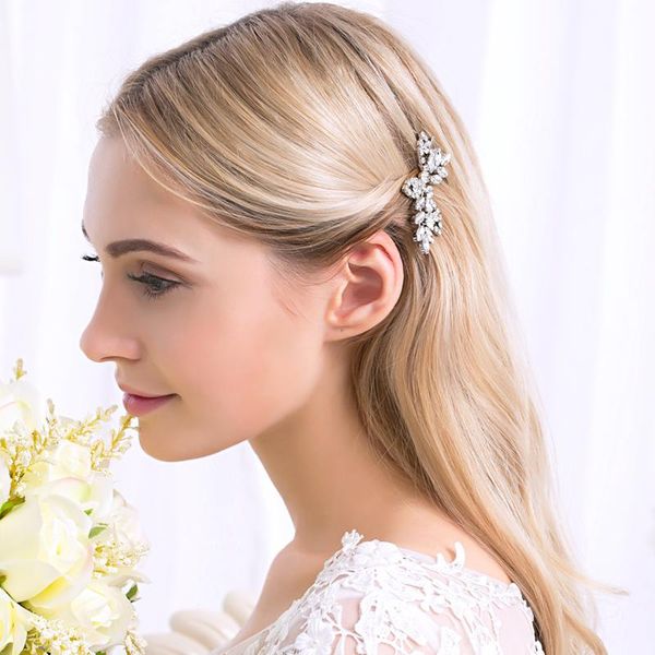 

classic leaves austrian crystal hair clips wedding hair accessories jewelry bridal for women girls bride bridesmaids yxlqot rimmer