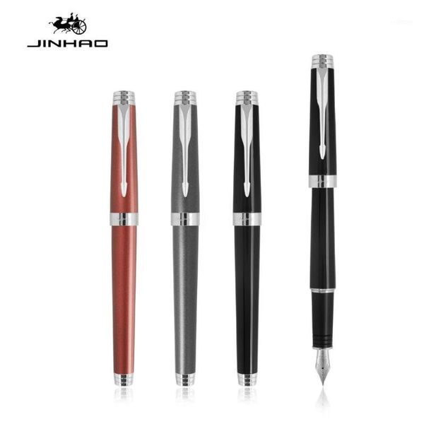 

jinhao executive fountain pen fine nib premier arrow clip silver trim 997 stationery office signature school supplies f5651