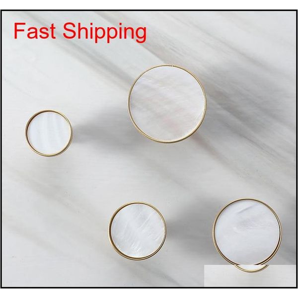 

round marble brass cabinet pulls/kitchen drawer cabinet handle furniture knobs qylsua dh_seller2010
