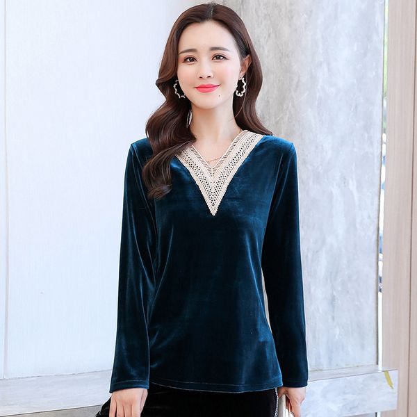 

2021 new women winter and autumn long sleeve blouses solid plus size blouse shirts vayi, White