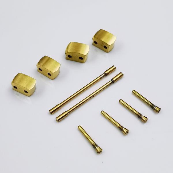 

4 pcs silver steel connectors 4 pcs gold screws 2 pcs silver 27.5mm screw links fit forap royal oak offshore 42mm model 28mm band strap