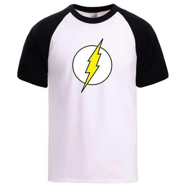 

the big bang theory flash casual loose fit sportswear tee summer short sleeve raglan workout sport hooded sweatshirt hoodie men t shirt