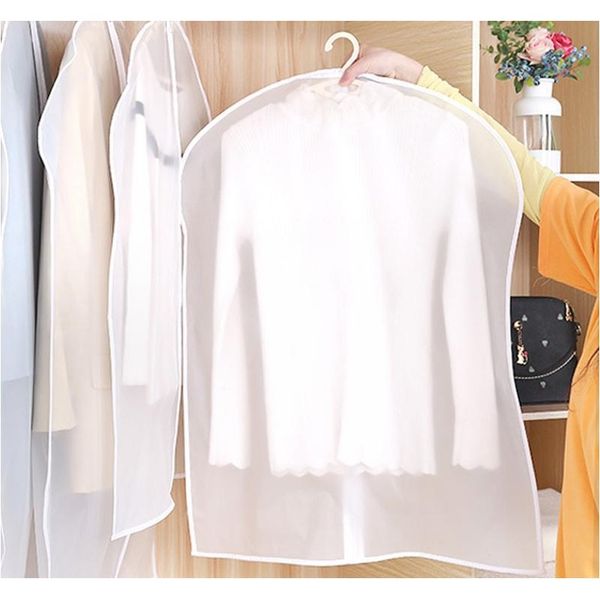 

clothes dustproof cover garment organizer suit dress jacket clothes protector pouch clear waterproof zipper travel jllvlo eatout