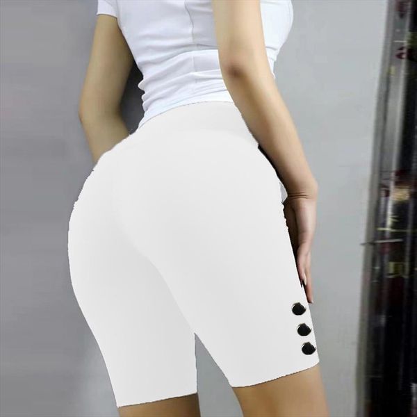 

38 cropped legging sport women fitness workout ladies basic slip bike cropped compression workout leggings gym athletic trouser, Black