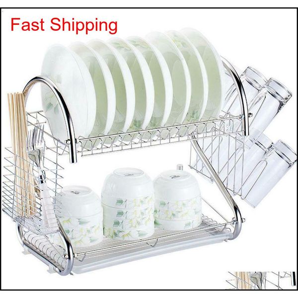 

2-tier multi-function stainless steel dish drying rack,cup qylclx bdebaby