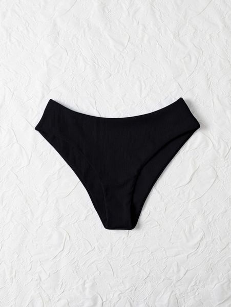 

rib bikini panty v06j#, White;black