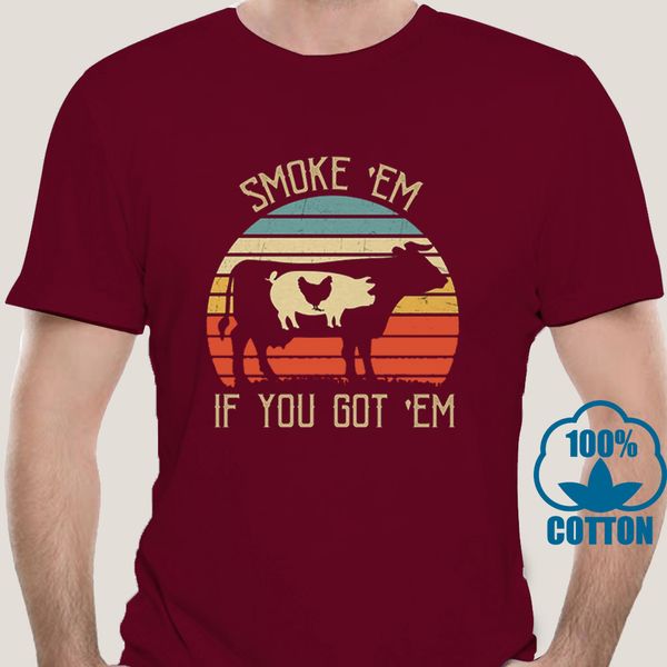 

0712d smoke if you got em bbq grilling meat t-shirt retro funny cook tee gifts new trends tee shirt sport hooded sweatshirt hoodie