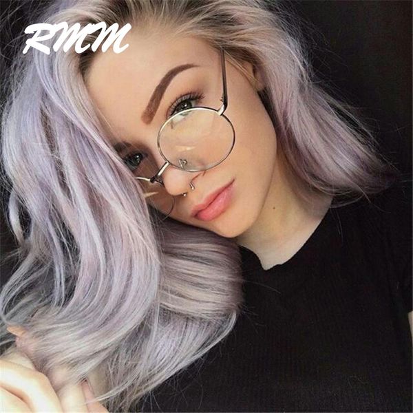 

2019 new fashion simple round plain men women metal frame glasses for wedding party