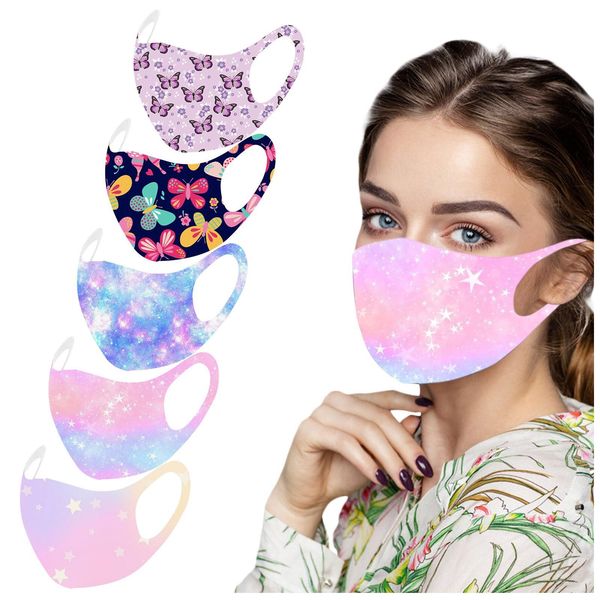 

5шт довольно печать маски для лица женщины модельер моющегося face протек cap рот маска украшение masker maski sqcgjz ppshop01