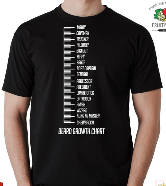 

beard growth chart tee funny oil cool xmas gift new summer fashion hip hop short sleeve printed t shirts sport hooded sweatshirt hoodie