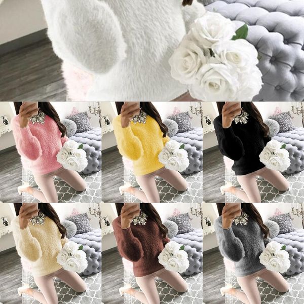 

s9sem 2020 осень зима длинные цвета зима сексуальный плюшевый sweater10 свитер 6 свитер 2020 осень и sweatersleeve длинные ярдов sweaterslee, White;black