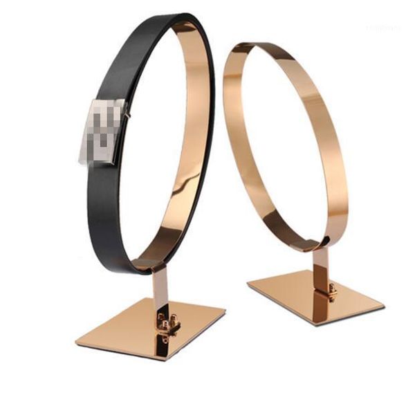 

high-grade belt display racks stainless steel girdle holder deskleather belt/waistband display stand rack1