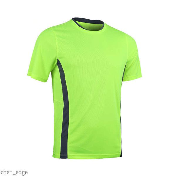 

2021 men short sleeve soccer jersey team training uniform football match shirt quick dry, Black