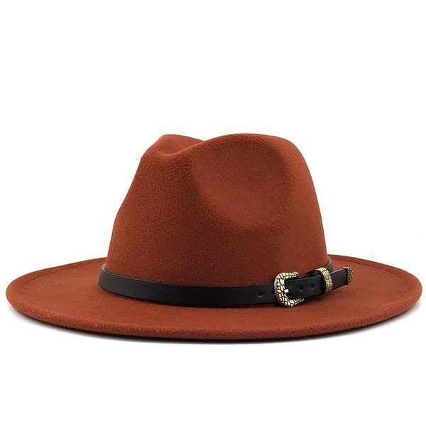 

горячие мужчины женщины широкий брим шерсть войлок fedora панама с пряжка jazz trilby cap party формальное top hat в pinkgreen sqcsfs buy_ho, Black;white