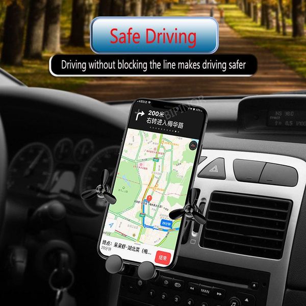 

держатель автомобиля гравитации для телефона в автомобильном воздухе вентиляционная клип крепление нет магнитного мобильного телефона держат