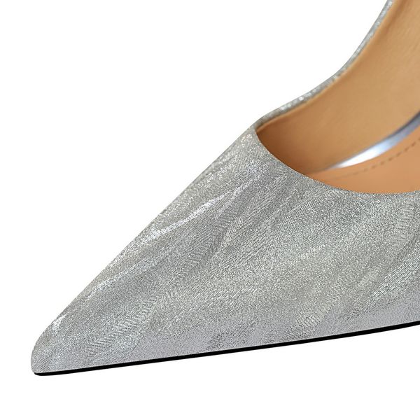 

women 7.5cm 9.5cm high heels wedding bridal pumps silver stiletto lady kitten low heels shoes crystal scarpins party pumpsmultifunction, Black