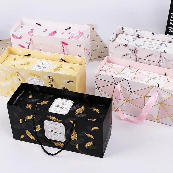 

lbsisi life 10pcs protable paper box wedding party event supplies gift packaging biscuit cookies christmas celebrate wmtfge petsyard